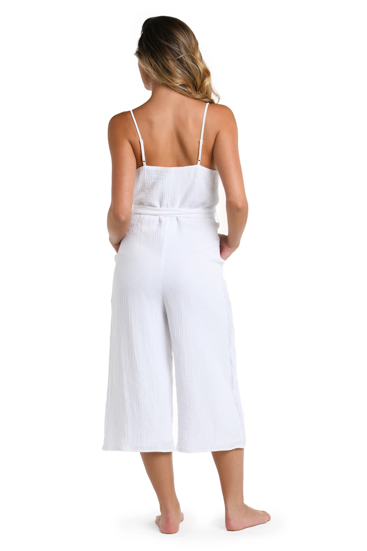 WHITE Seaside Wide Leg Jumpsuit image number 2