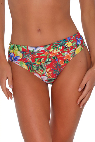 SURF'S UP Unforgettable Banded Hipster Bikini Bottom