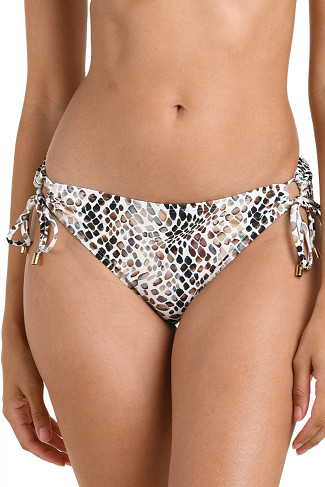 TAUPE Wild Whispers Hipster Tie Side Bikini Bottom