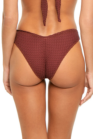 MAROON CROCHET Lulu Brazilian Bikini Bottom