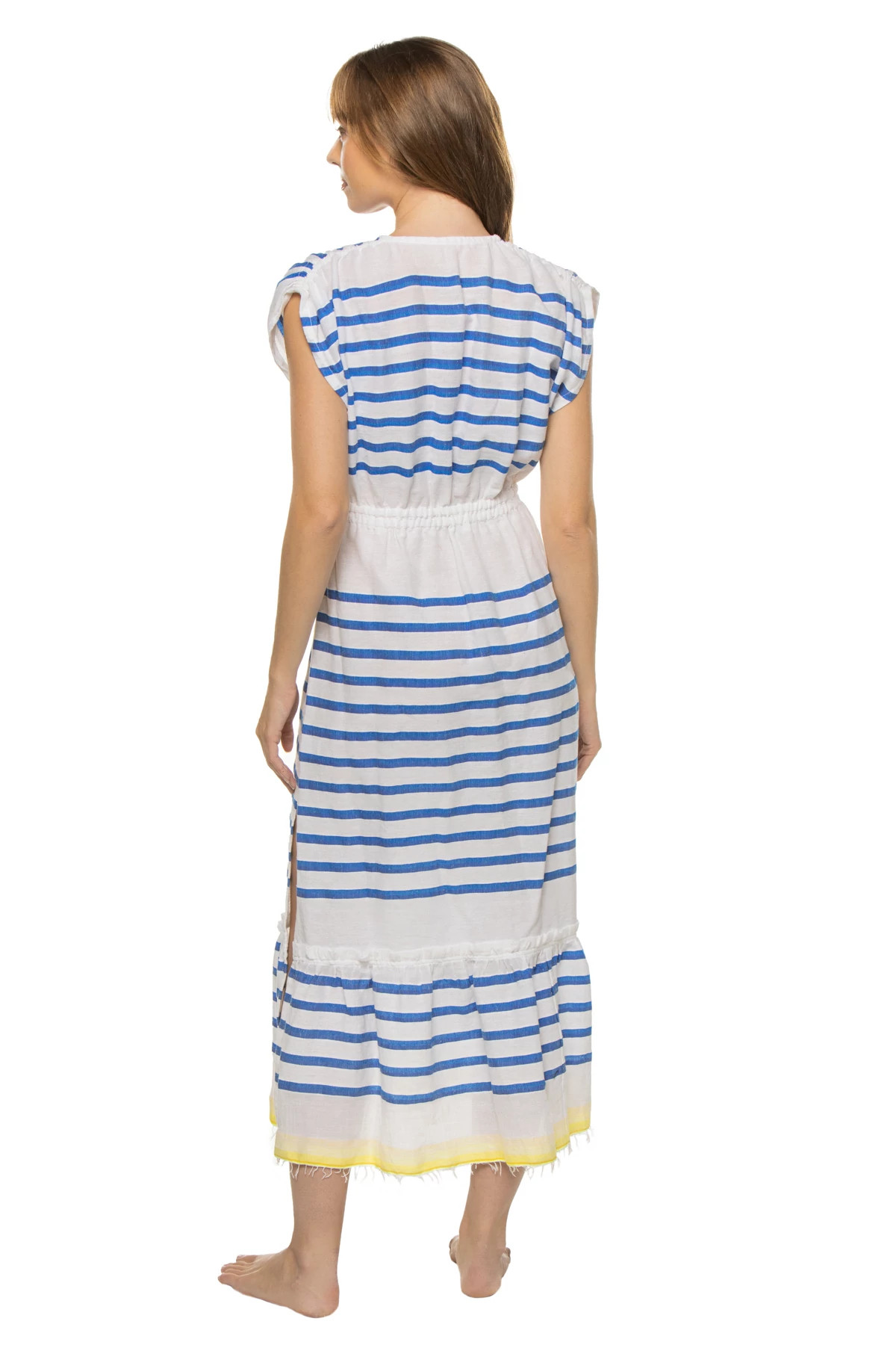 BLUE Hirut Plunge Maxi Dress image number 2