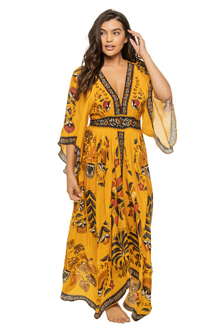 TROPICAL TAPESTRY Tropical Tapestry Caftan Dress