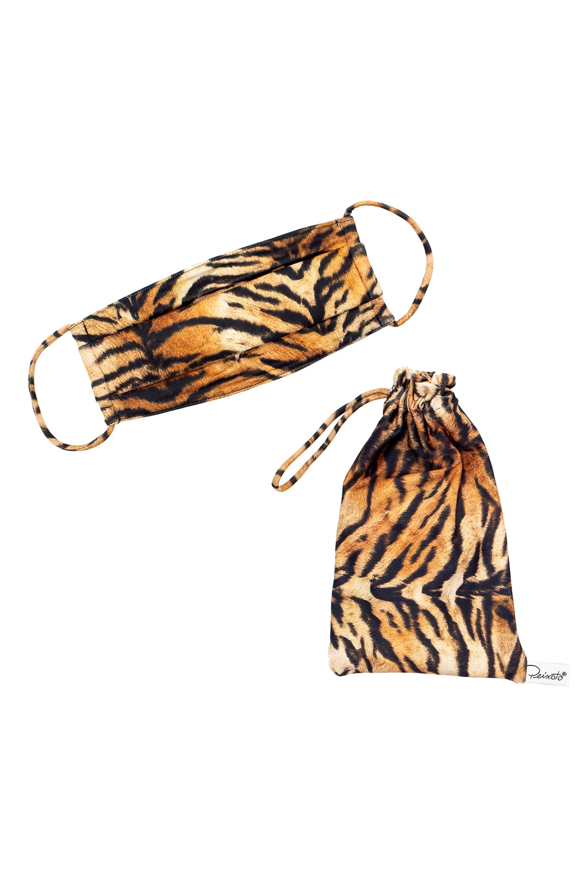 MULTI Tiger Print Protective Face Mask image number 1
