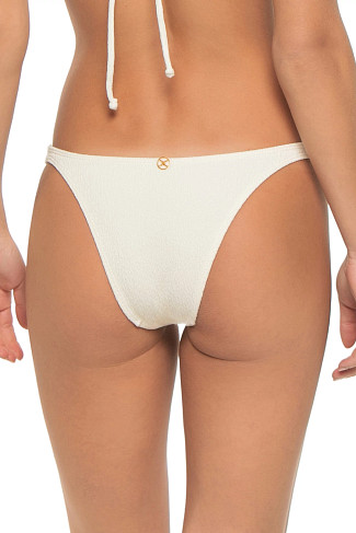 FIRENZE WHITE Paula Tab Side Brazilian Bikini Bottom