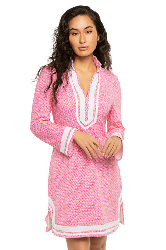 CORAL Pique Long Sleeve Tunic