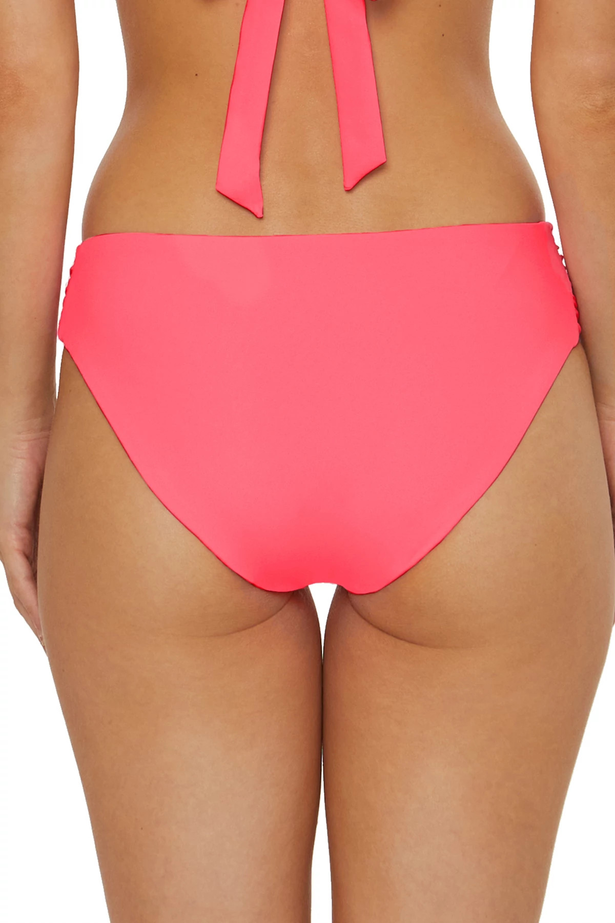 POPSICLE Shirred Tab Side Hipster Bikini Bottom image number 2