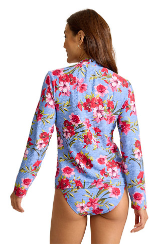 BLUE MONDAY Front Zip Rash Guard