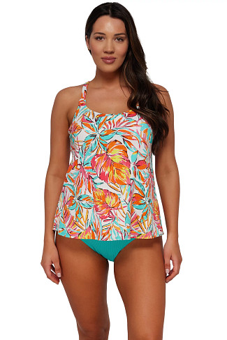 PALM SERENADE SANDBAR RIB Jenna Tankini Top