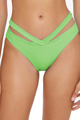 Lexi Split Strap Banded High Waist Bikini Bottom