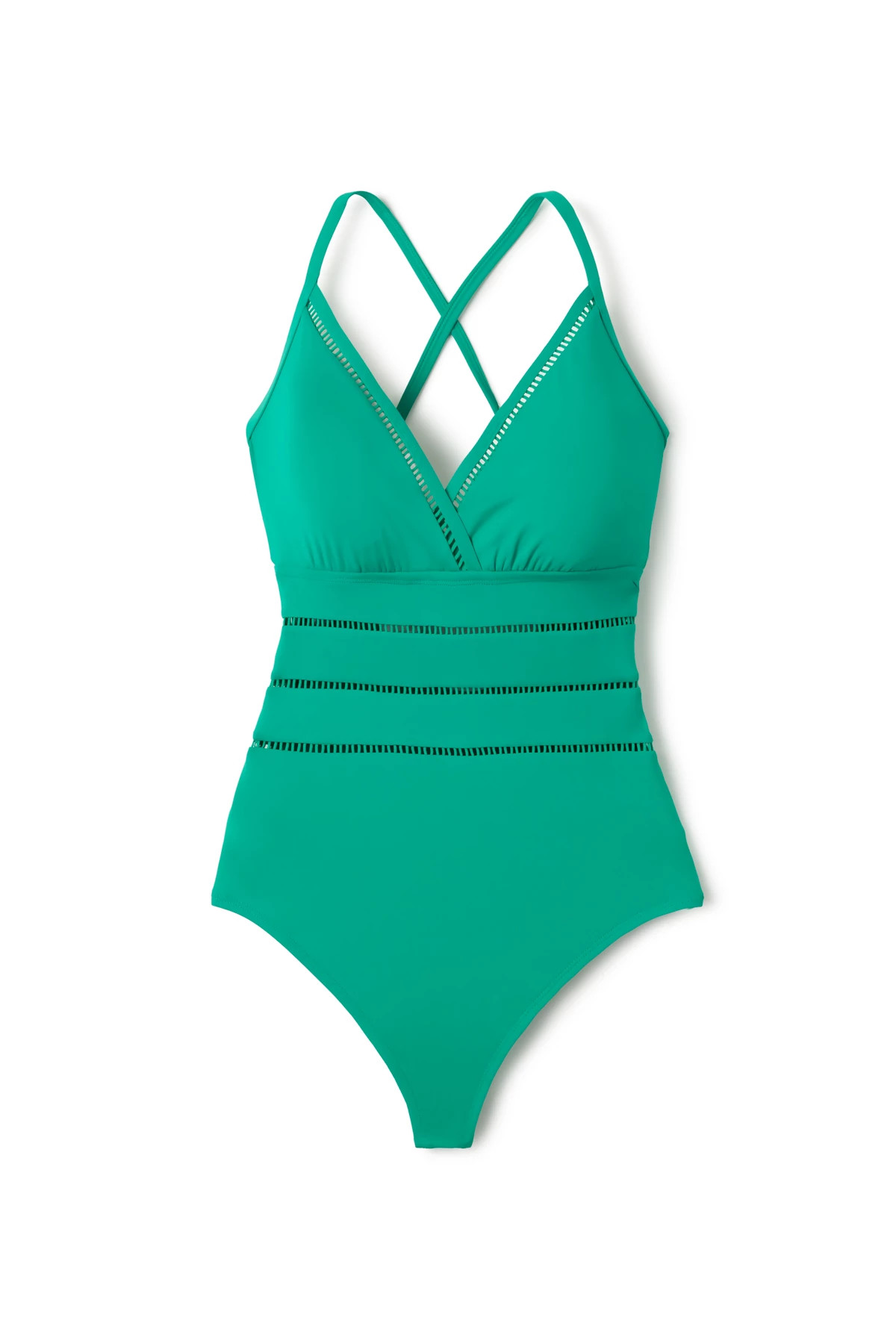 PALM V-Neck One Piece Swimsuit image number 4