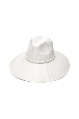 WHITE Ashtin Fedora Hat