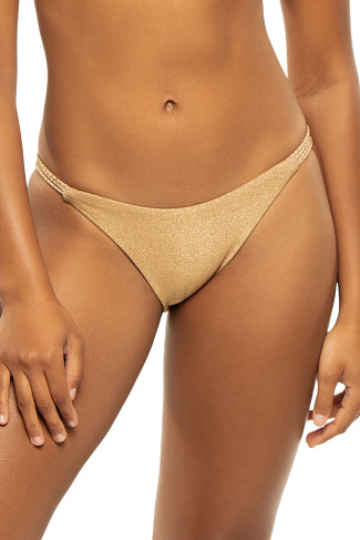 GOLD Metallic Brazilian Bikini Bottom