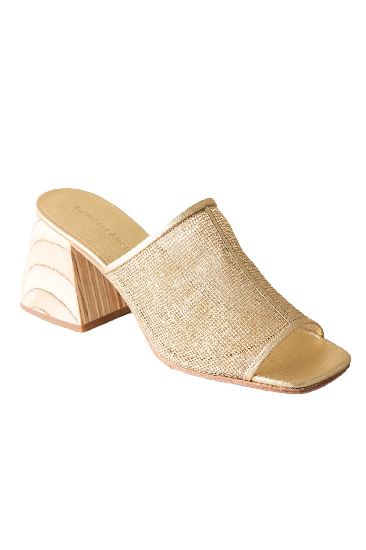 GOLD JUTE Gwen Heeled Slide image number 8