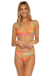 Playa De Flor Reversible Banded Triangle Bikini Top