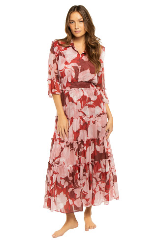 FLORA ROSADA Pamelina Midi Dress