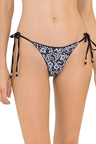 BLACK TULIP Micro Knot Reversible Tie Side Brazilian Bikini Bottom