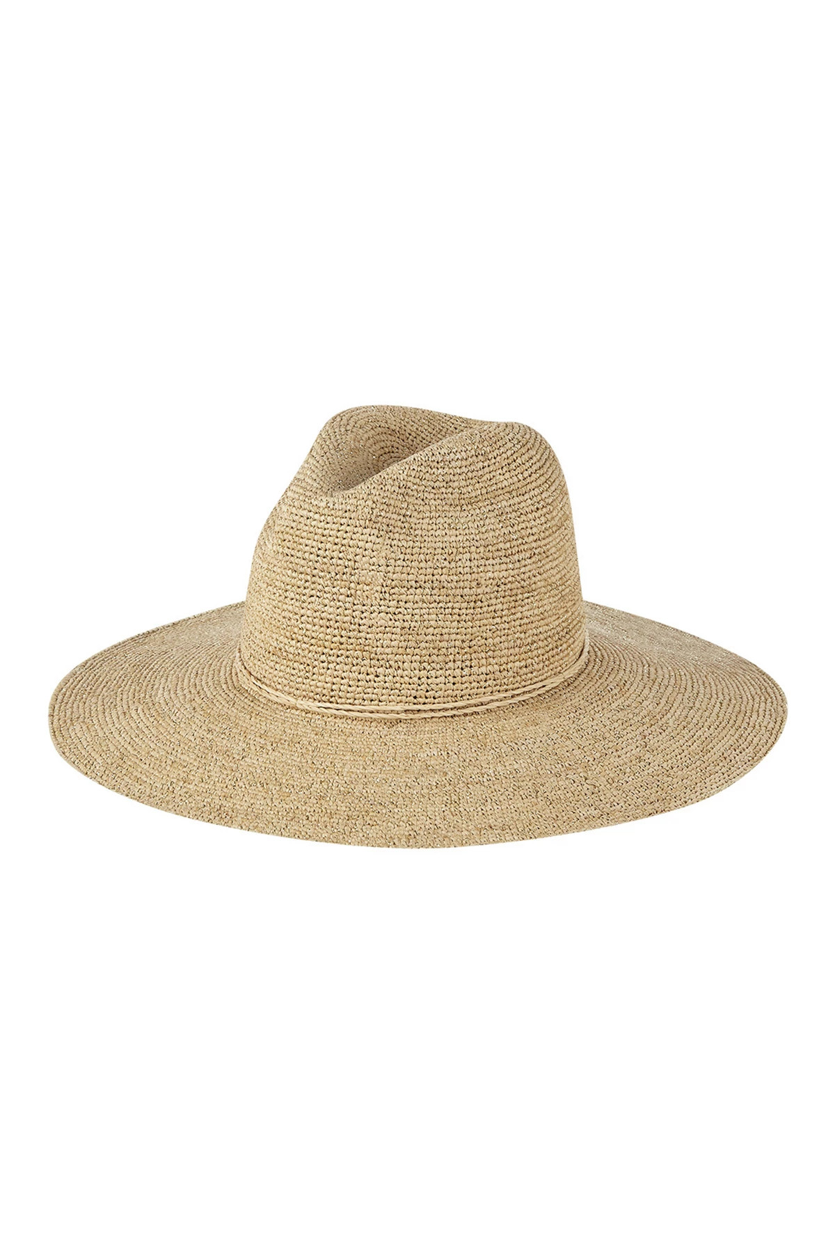 NATURAL/GOLD Brayden Panama Sun Hat image number 2