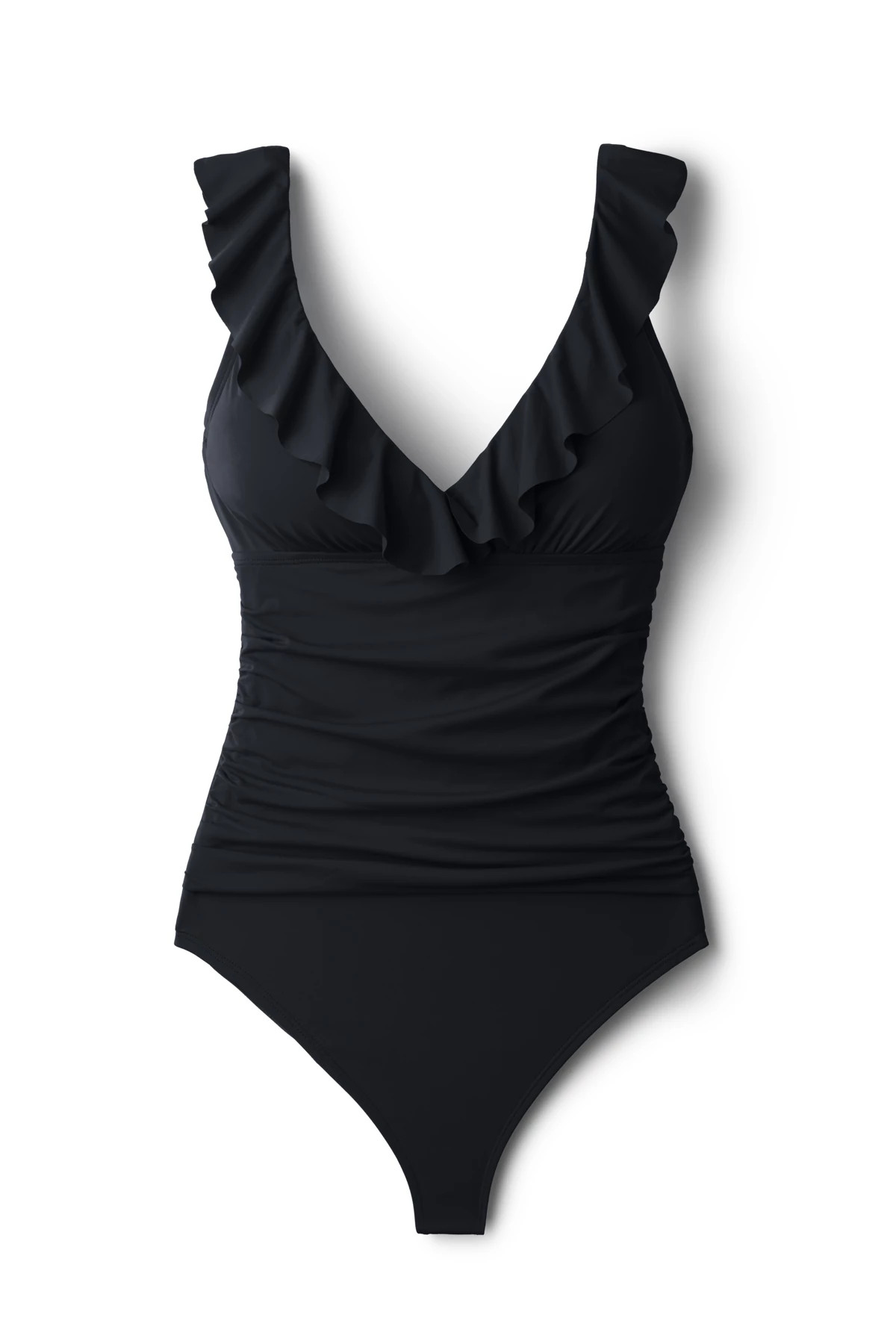 CAVIAR Ruffle One Piece Swimsuit image number 3