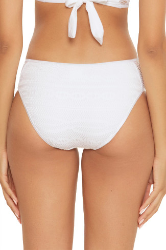 WHITE Kennedy Tab Side Hipster Bikini Bottom