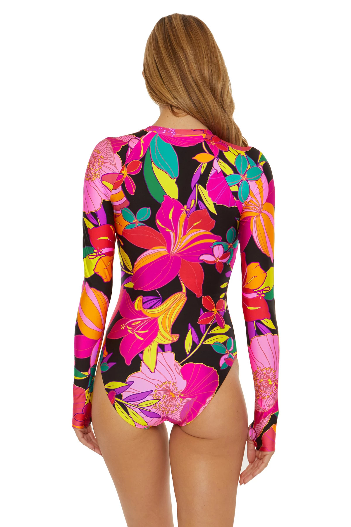 MULTI Solar Floral Long Sleeve Paddle Suit image number 2