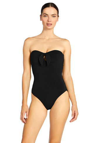 BLACK Ava Bandeau One Piece Swimsuit