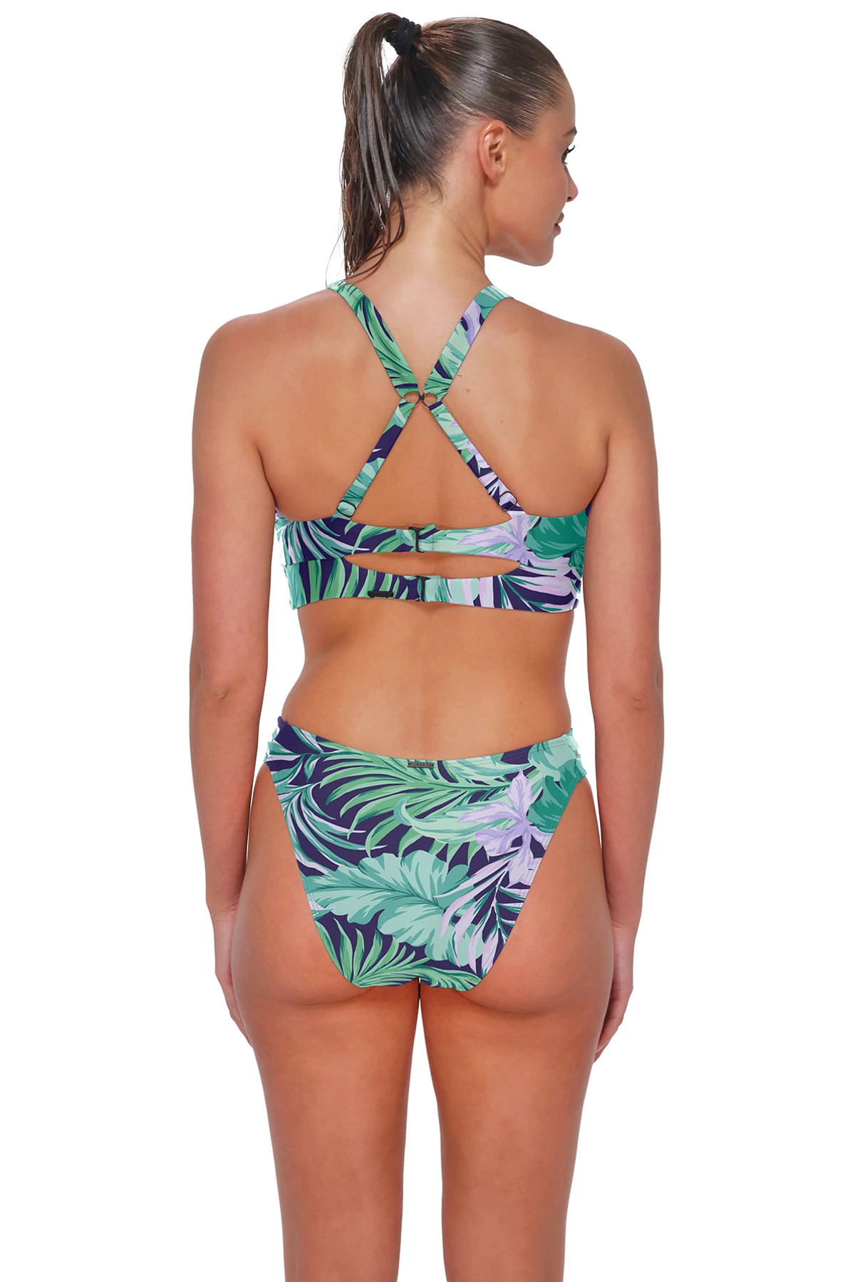 PALM SHADE Natalie Banded Bikini Top (E-H Cup) image number 2
