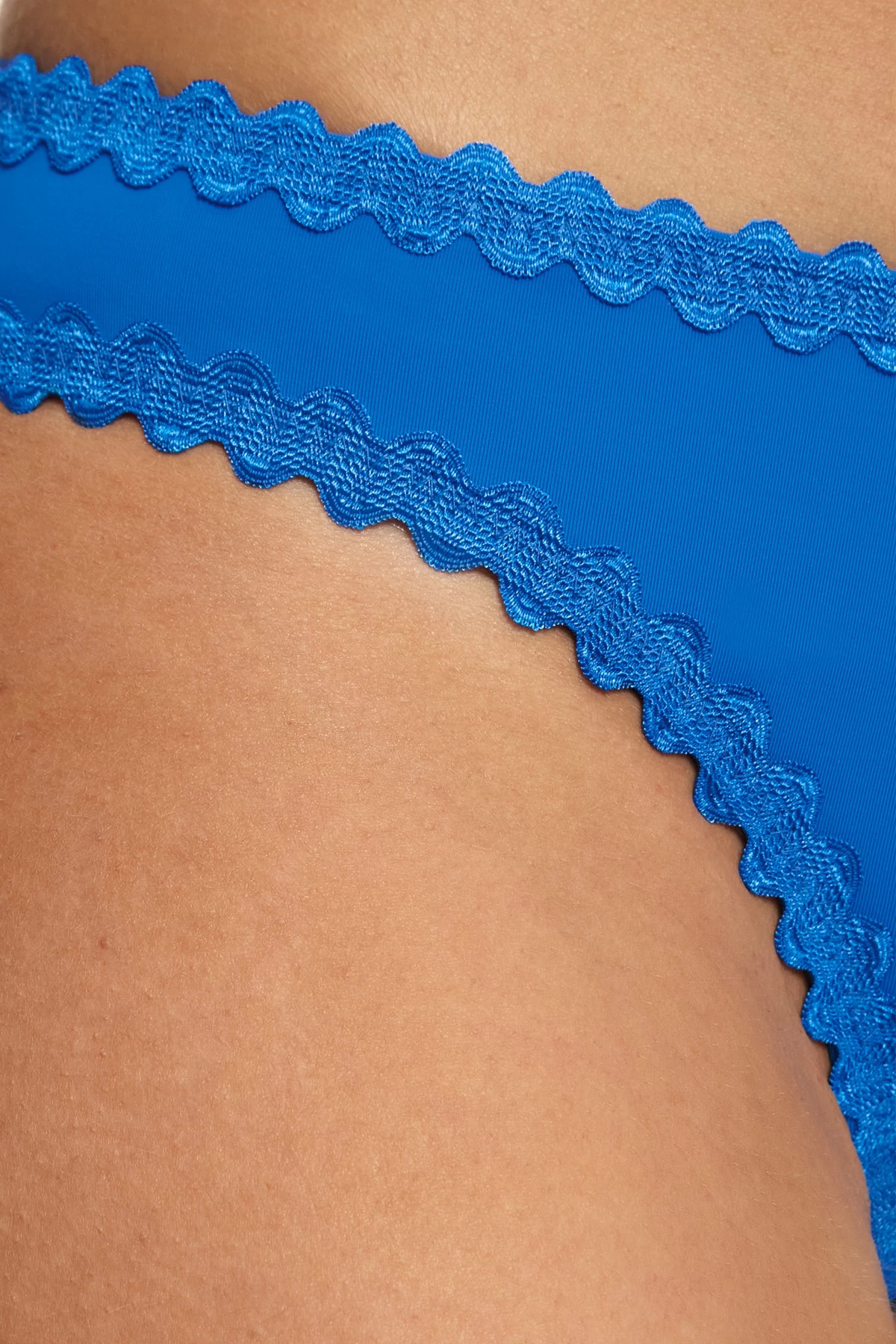 TRUE BLUE Adela Scalloped Hipster Bikini Bottom image number 5