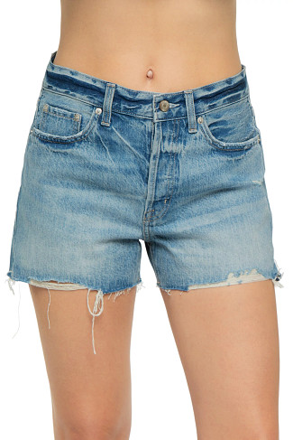 ABROAD VINTAGE Nova Distressed Denim Shorts