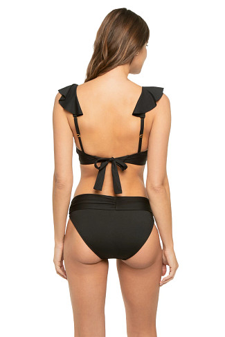 CAVIAR Ruffle Bralette Bikini Top