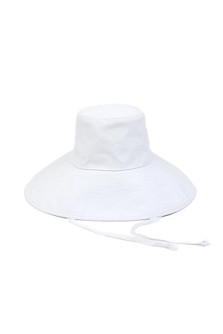 WHITE Livvy Canvas Sunhat