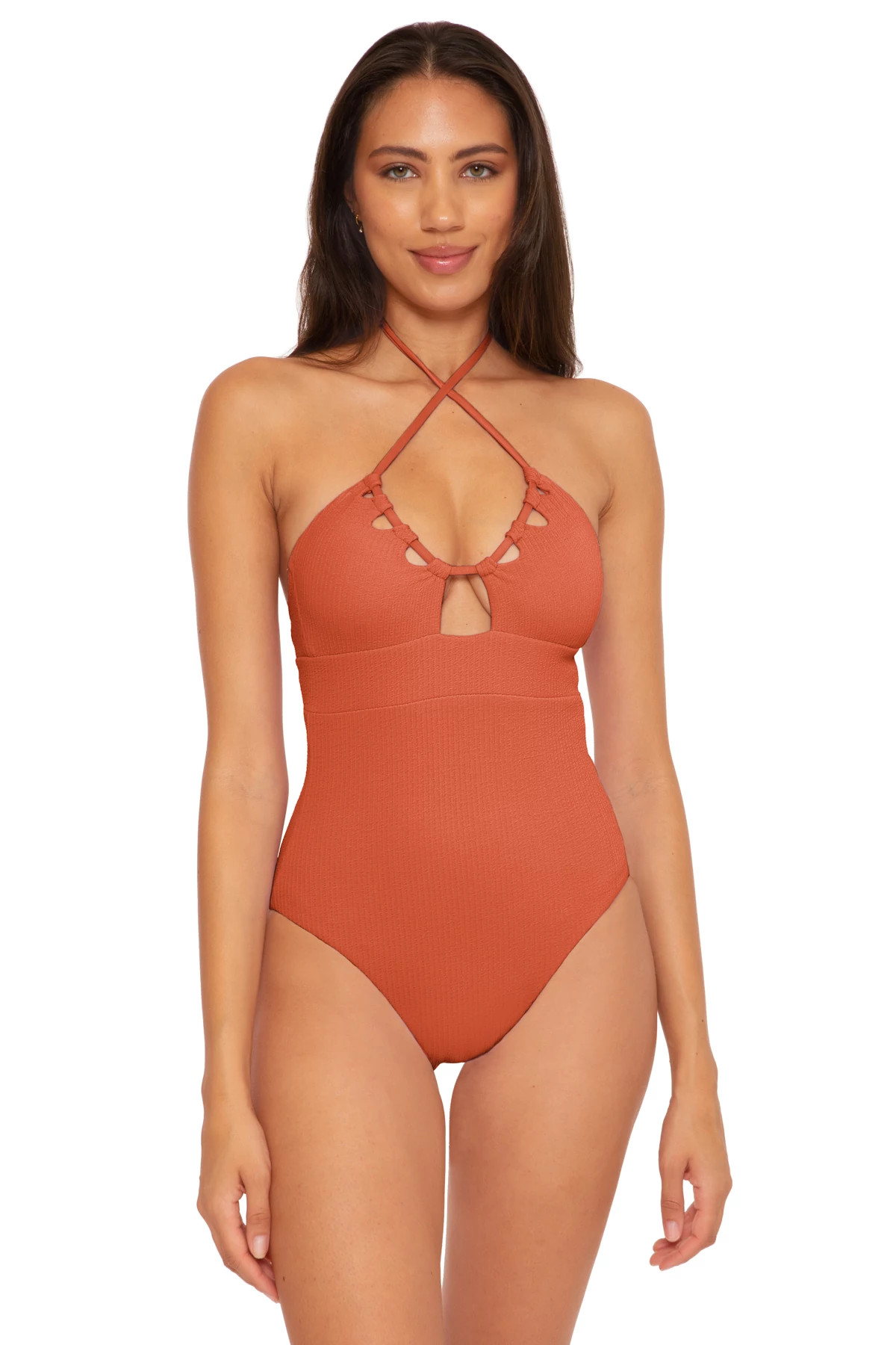 GINGER Candice Convertible Halter One Piece Swimsuit image number 1