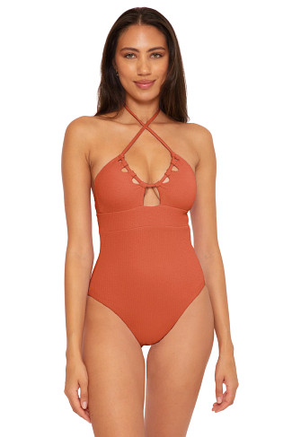 GINGER Candice Convertible Halter One Piece Swimsuit