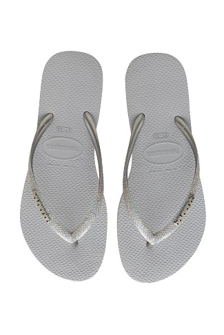 ICE GREY Slim Glitter Flip Flops