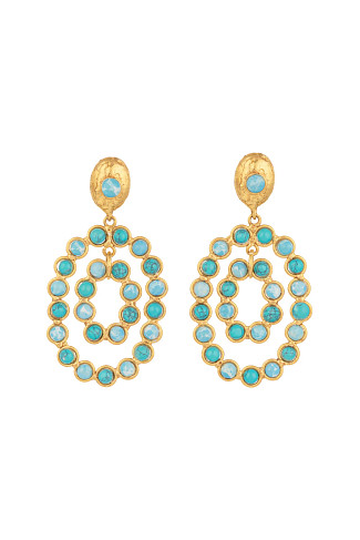 TURQUOISE/LARIMAR Gina Earrings