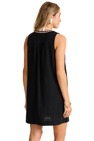 BLACK Chambray Beach Mini Dress