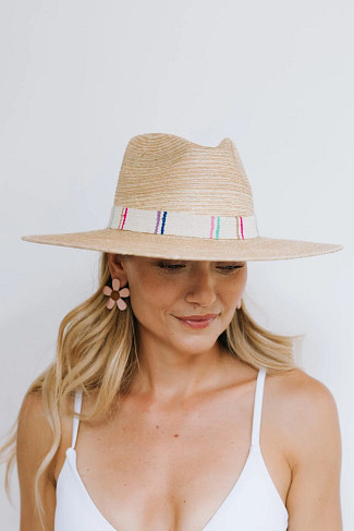 NATURAL Irma Palm Panama Hat