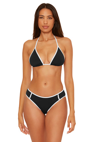 BLACK Cheryl Triangle Bikini Top