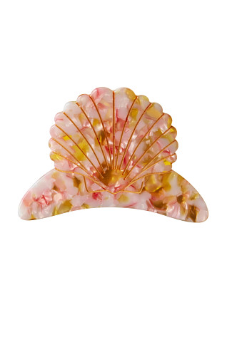 PINK Large Shell Hair Clip
