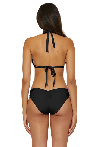 BLACK Allie Triangle Bikini Top (D+ Cup)