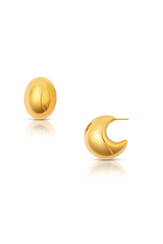 GOLD Kane Dome Drop Earring