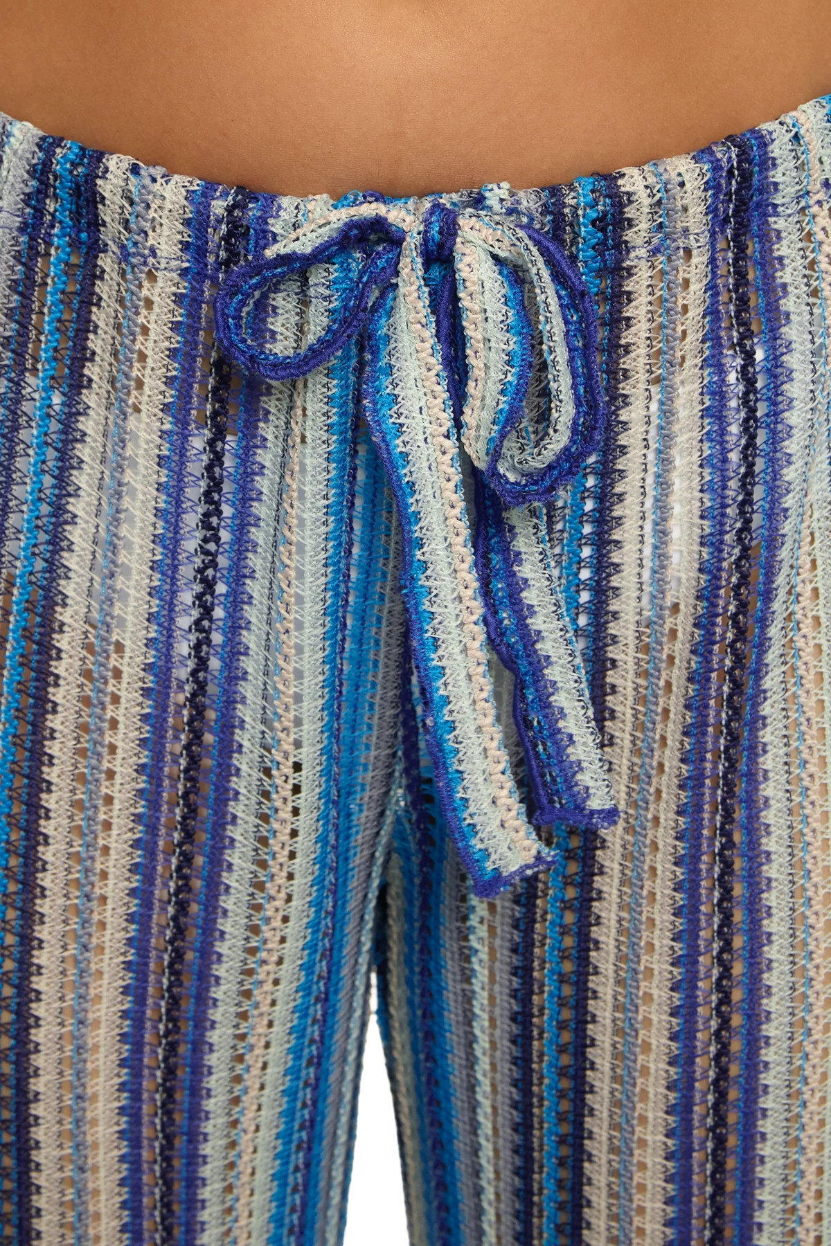 TRUE BLUE Seaside Striped Knit Cover Up Pants image number 5