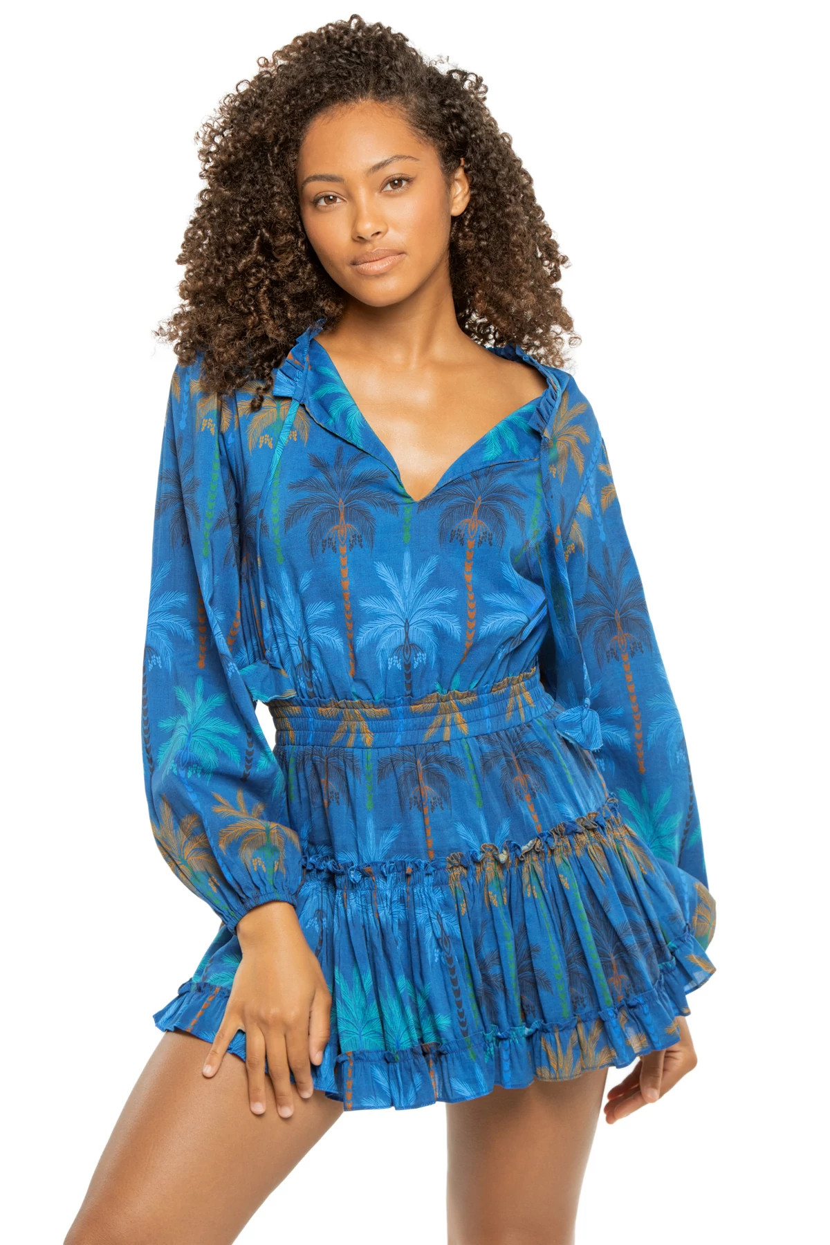 COBALT PALMS Lorena Mini Dress image number 1