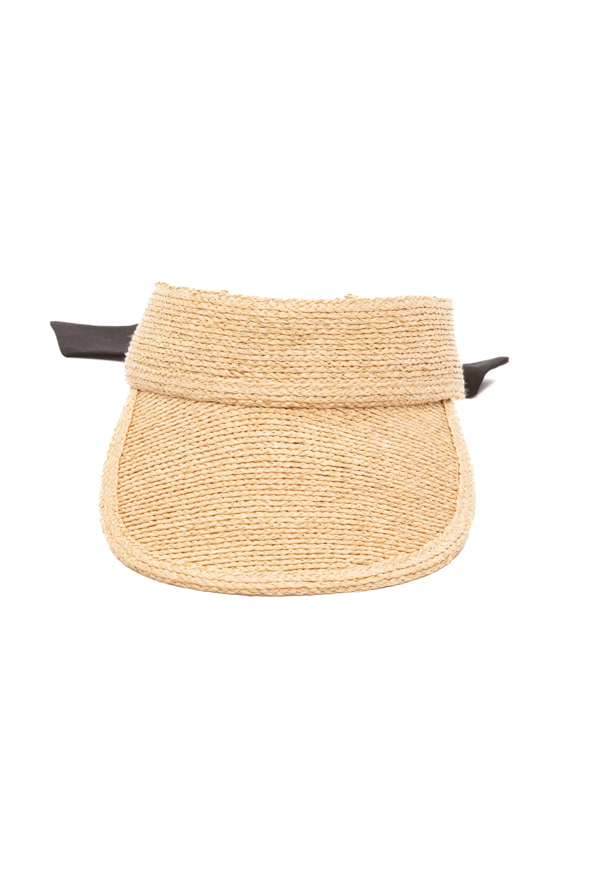 NATURAL BLACK Linen Bow Visor image number 2