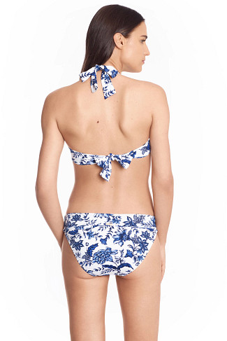 TOILE FLORAL Floral Halter Bikini Top