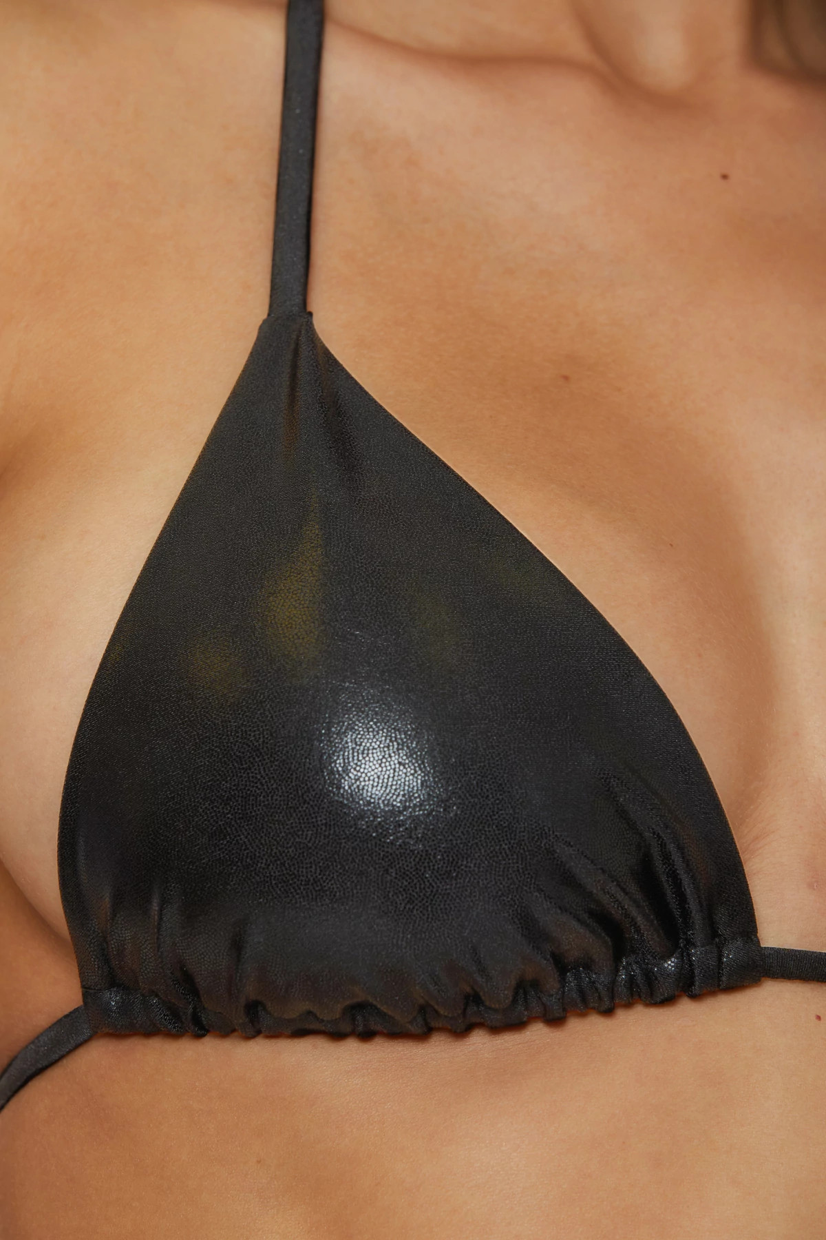 BLACK Cheryl Triangle Bikini Top image number 2