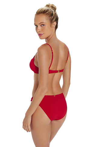 AMBRA RED Leeza Bralette Bikini Top