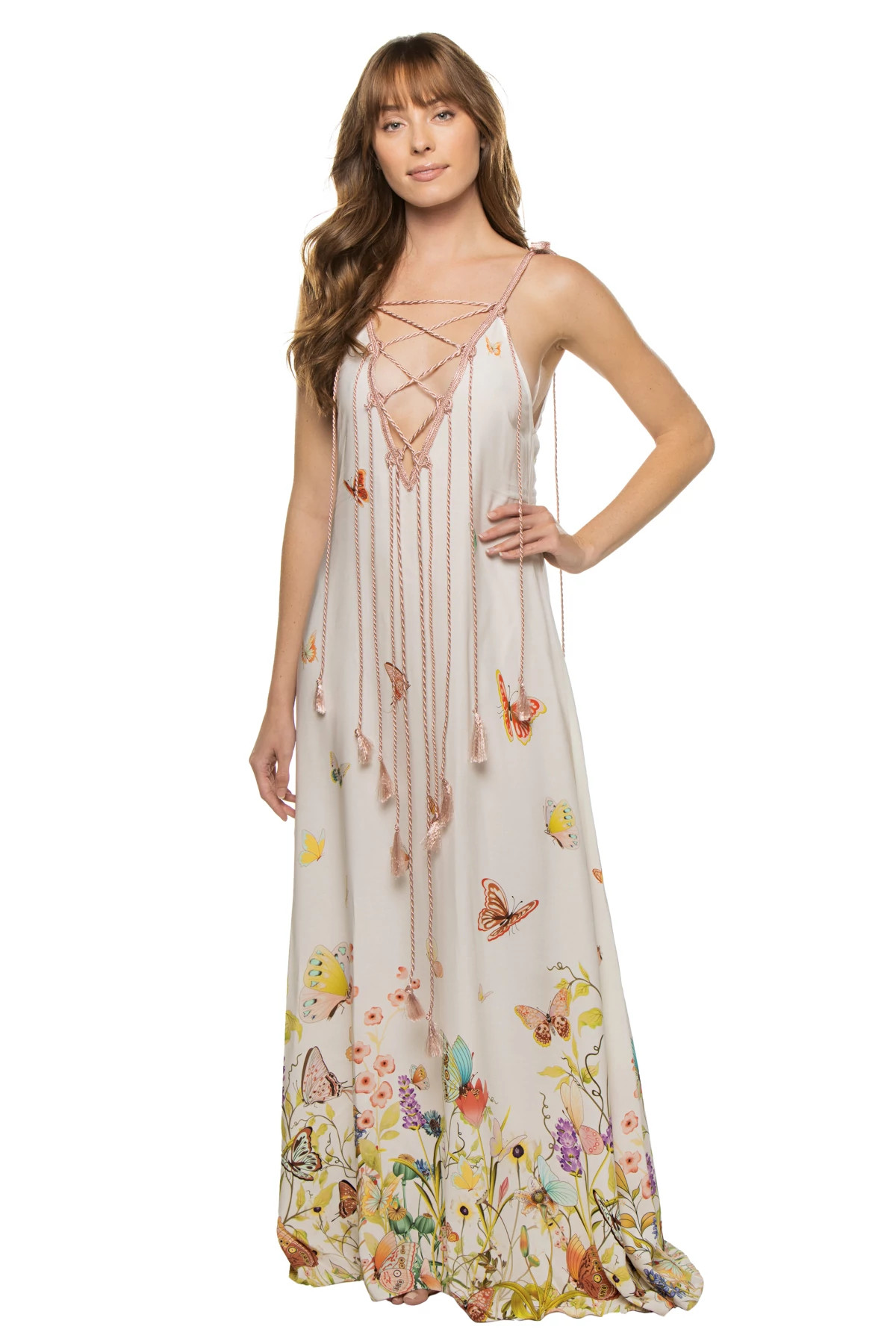 SNOW WHITE Monarch Maxi Dress image number 1