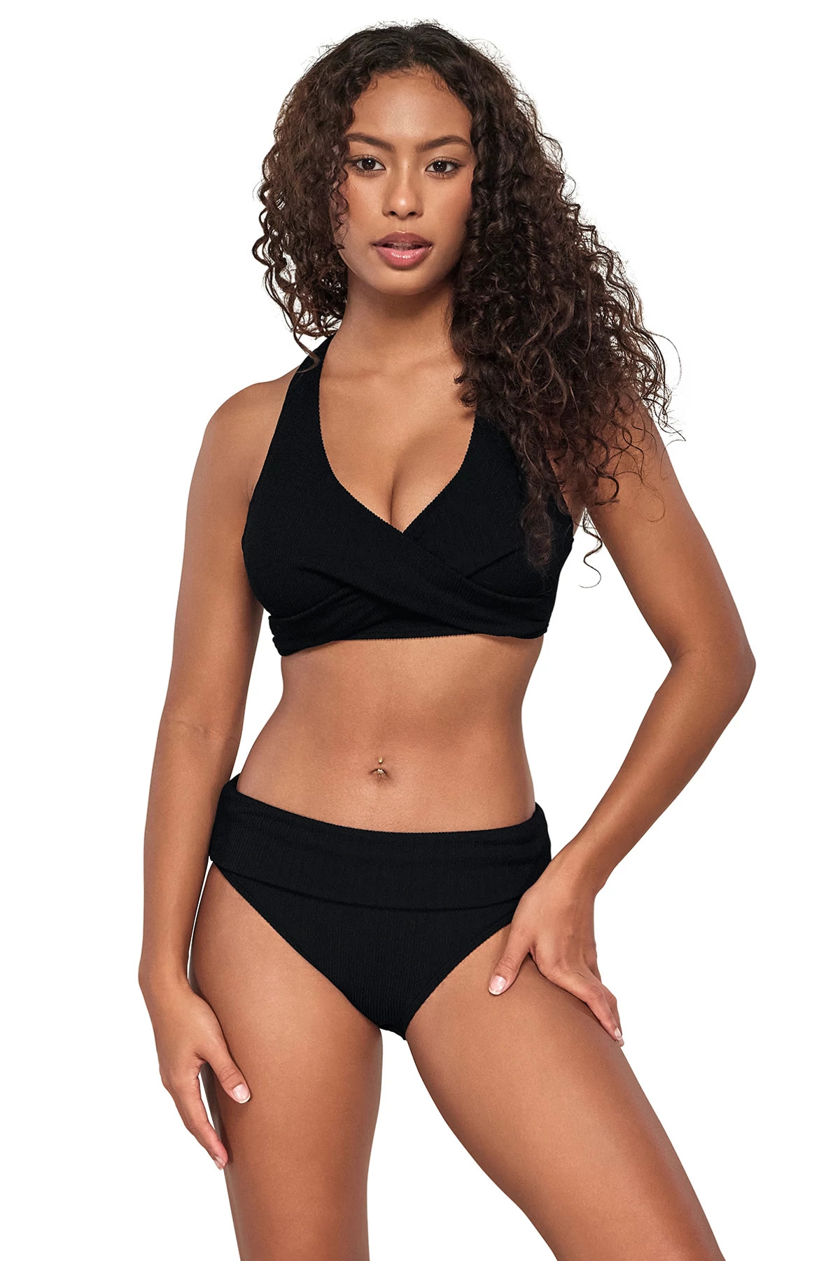 BLACK PACIFICA Mirabella Underwire Bikini Top (D+ Cup) image number 1