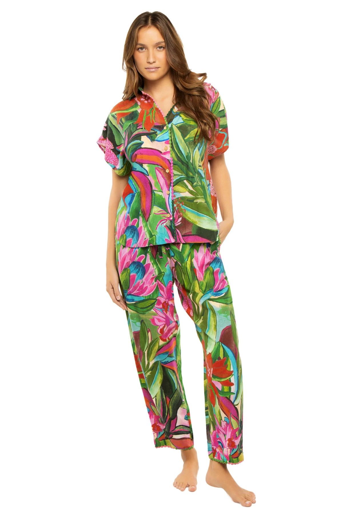 JARDIN DE REVE MULTICOLOR Jardin De Reve Pants image number 4