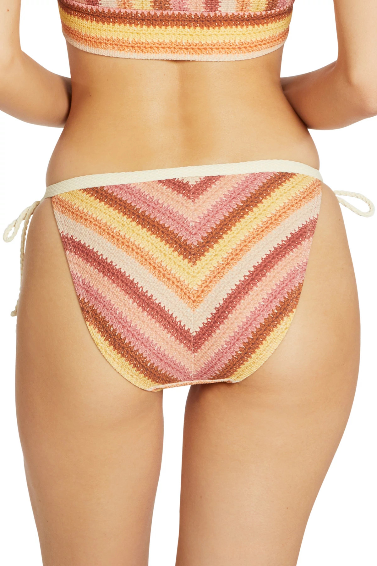 BLUSH Lyra Striped Hipster Loop Tie Side Bikini Bottom image number 2